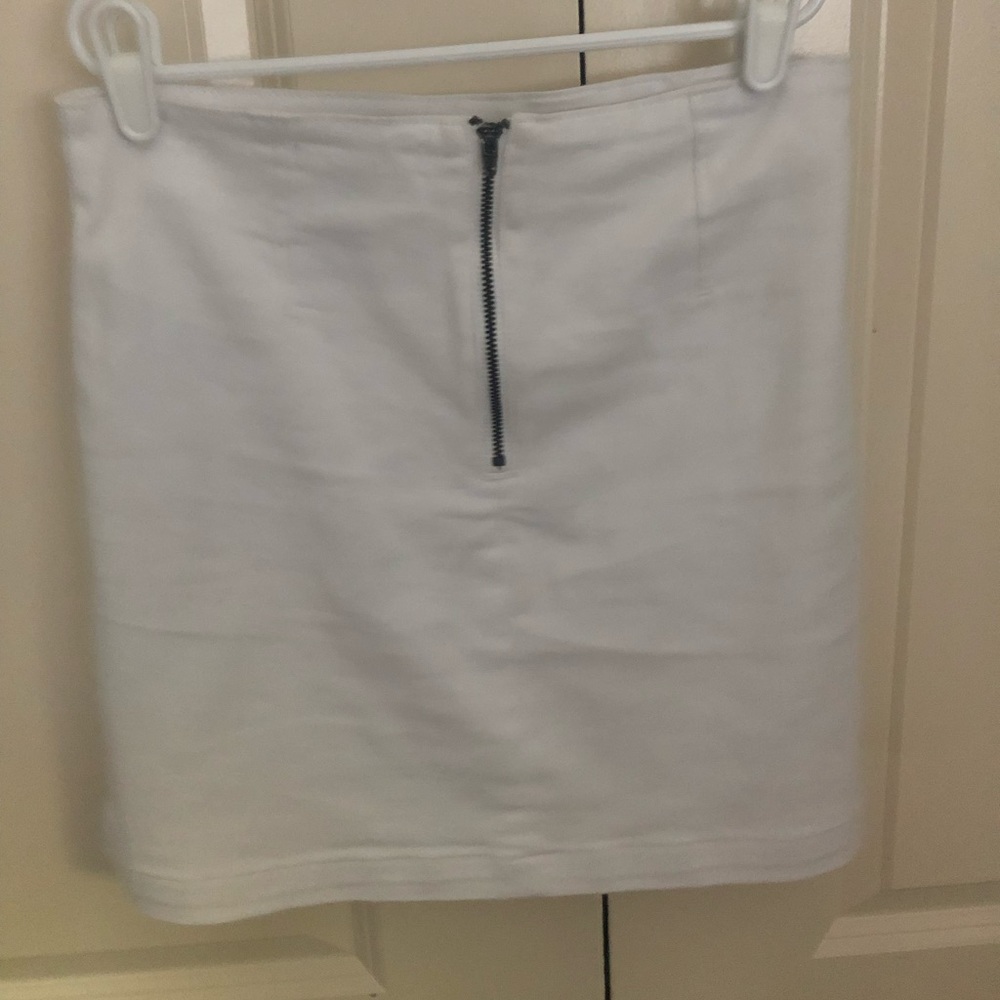 Forever 21 white denim skirt